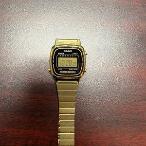 Casio Vintage Gold Watch